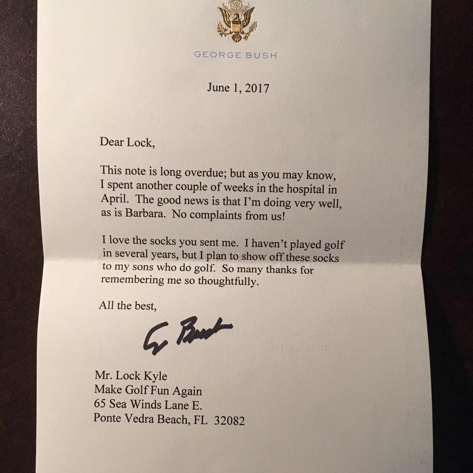 President George Bush Letter to Big D