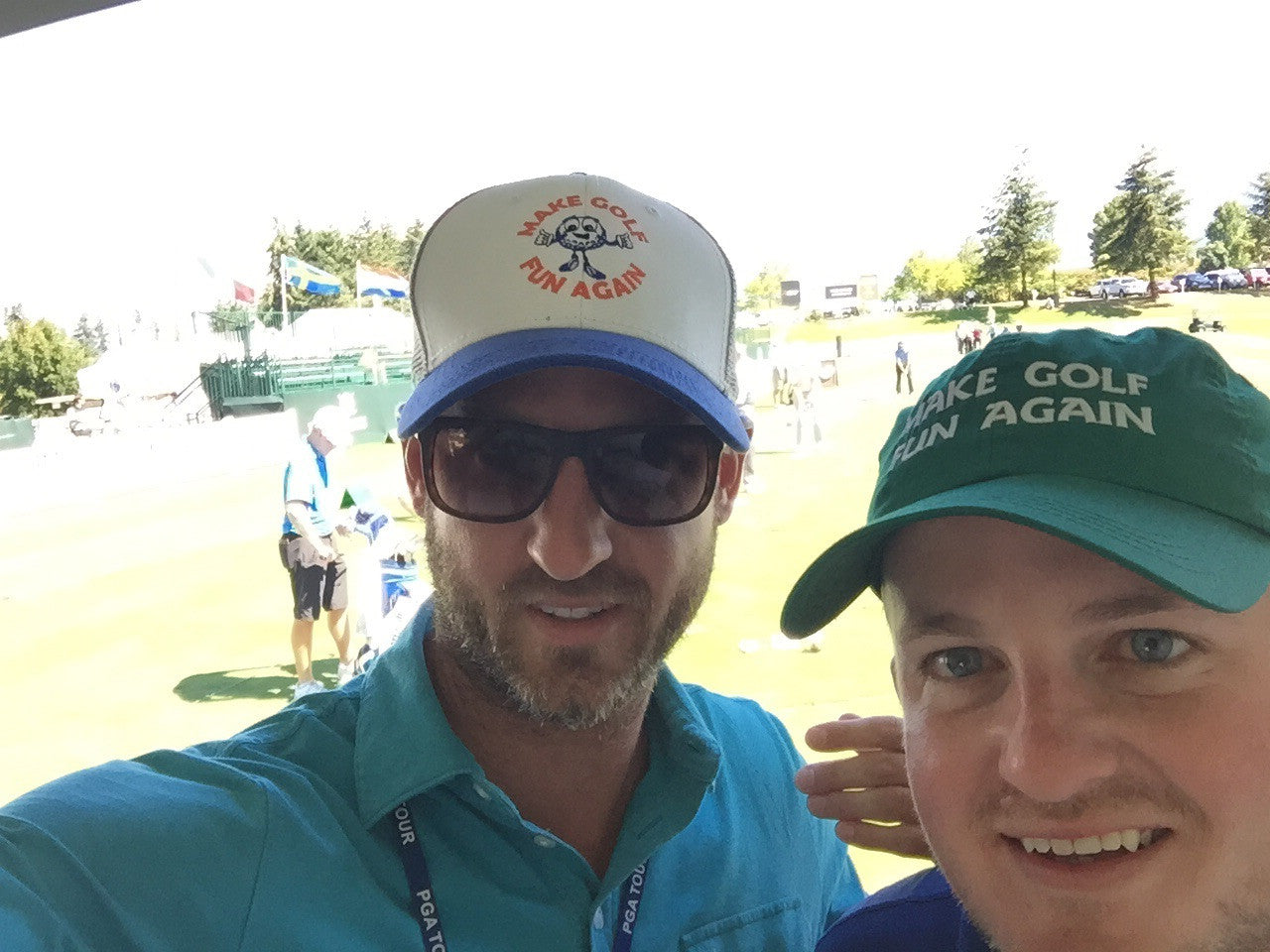 Cochran brothers sporting the MGFA lids at the Boeing Classic