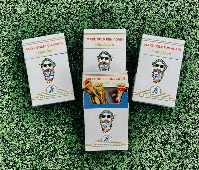 MAKE GOLF FUN AGAIN x Bird Darts Tees - 4 pack