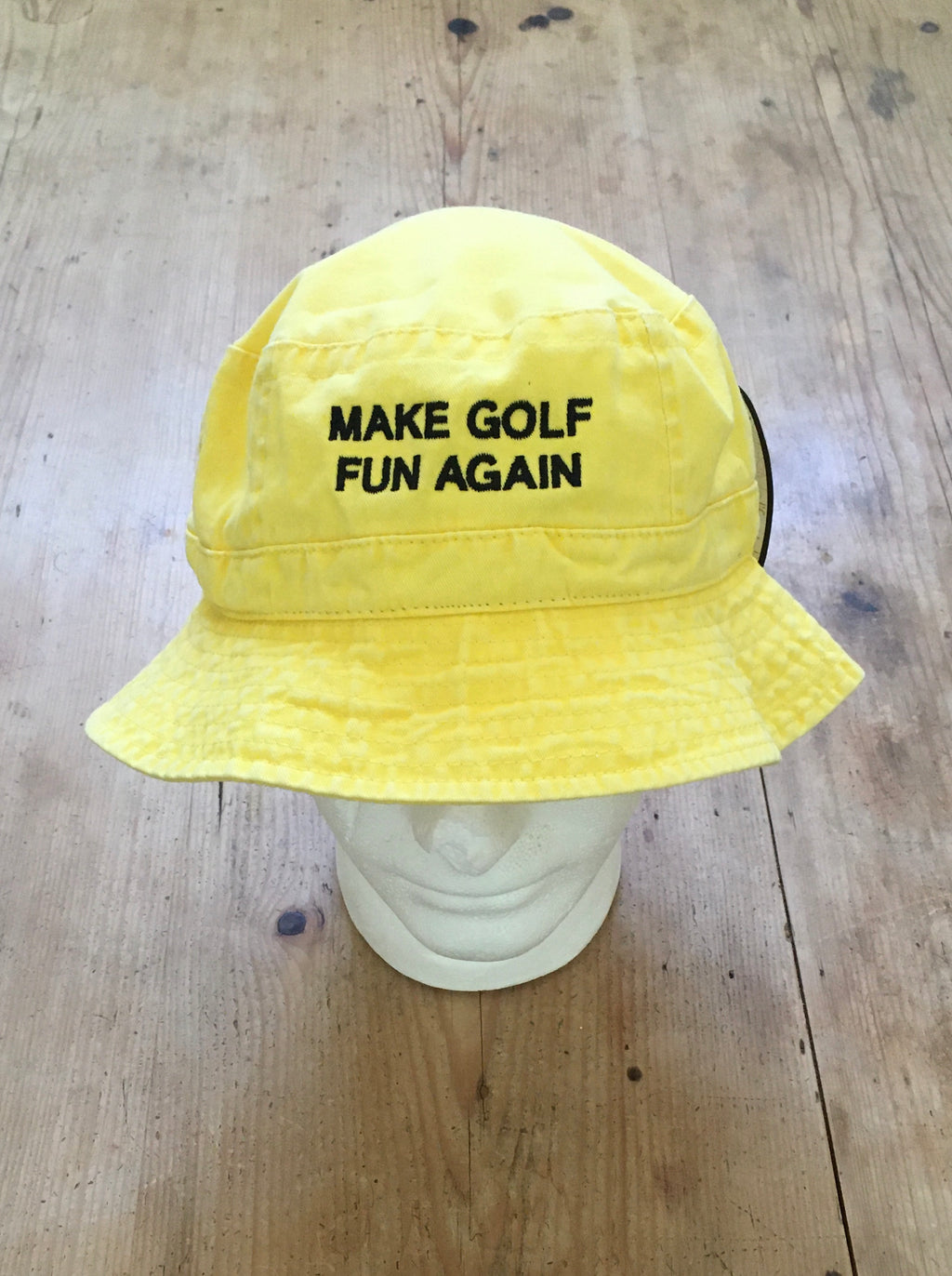 MKE GOLF FUN AGAIN Yellow  Bucket Hat