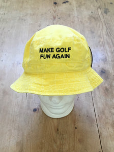 MKE GOLF FUN AGAIN Yellow  Bucket Hat